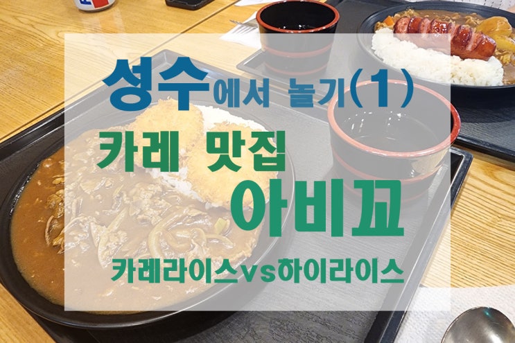  [성수/성수역/맛집] 성수 카레 맛집 혼밥도 가능한 아비꼬 성수역점(메뉴/가격/칼로리/카레vs하이라이스)