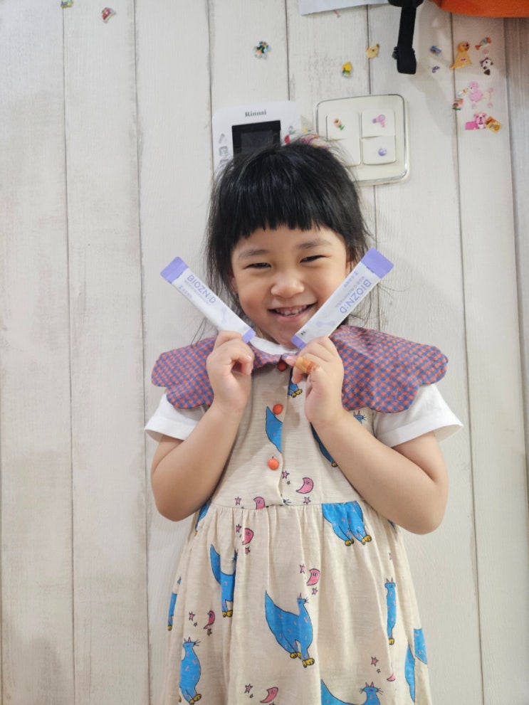  6살 유산균 비오즌디 마스터바이오틱스로 챙겨요.