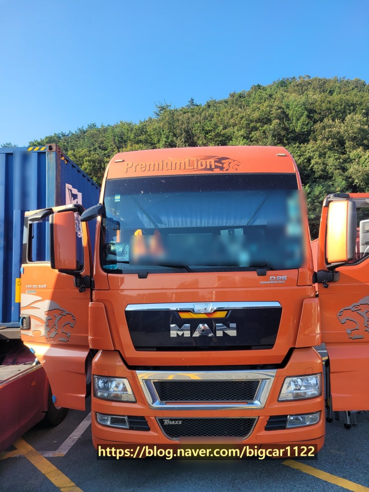  천장형이 정말 잘어울리는 만 TGX 28 540 트레일러  하이센스 하이신 무시동에어컨