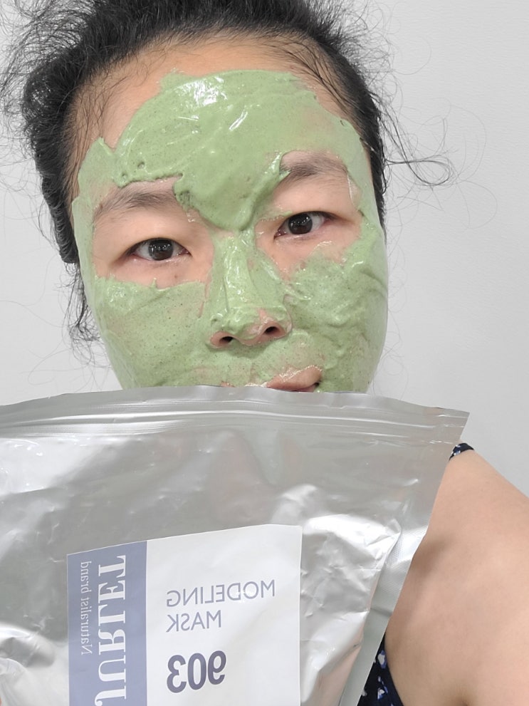  모델링팩 고무팩 효과 반했어요! 밀착 모공케어 끝내주네요~