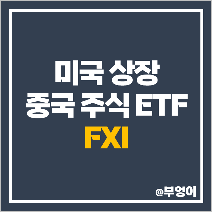 미국 상장 중국 주식 ETF FXI 주가 중국 증시 경제 관련주 투자 방법 미국 상장 중국 주식 ETF FXI 주가 중국 증시 경제 관련주 투자 방법