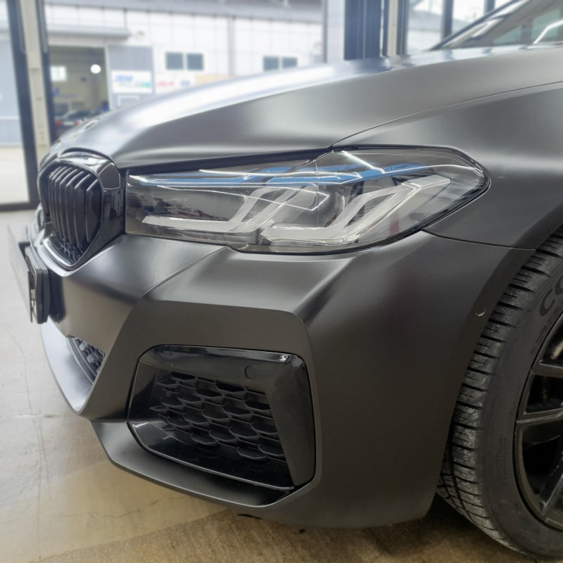 시흥 신현로38번길 / 사틴블랙 전체랩핑 & 루프스킨/ BMW / 5시리즈 (G30)