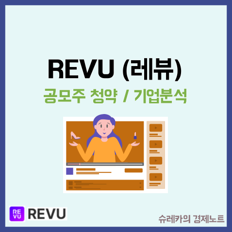 레뷰코퍼레이션 REVU 상장 공모주 청약 수요예측 일정 IPO