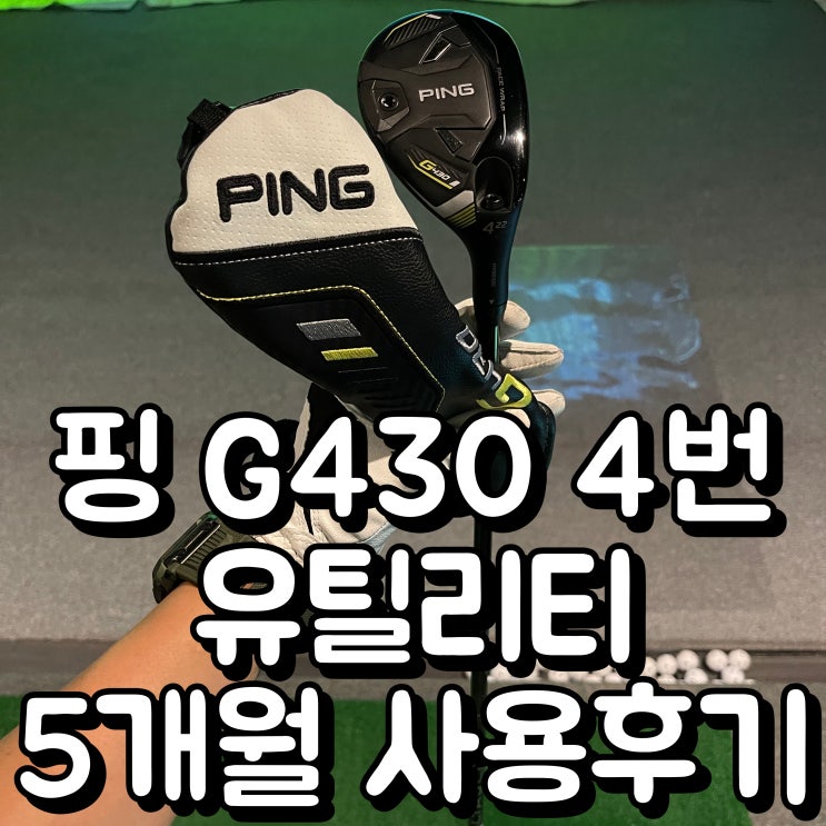  유틸리티 추천 핑 G430 4번 유틸리티 5개월 실사용 후기