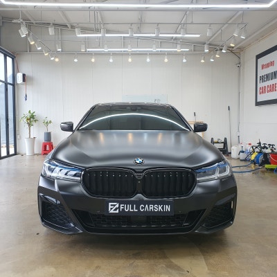시흥 신현로38번길 / 사틴블랙 전체랩핑 & 루프스킨/ BMW / 5시리즈 (G30)
