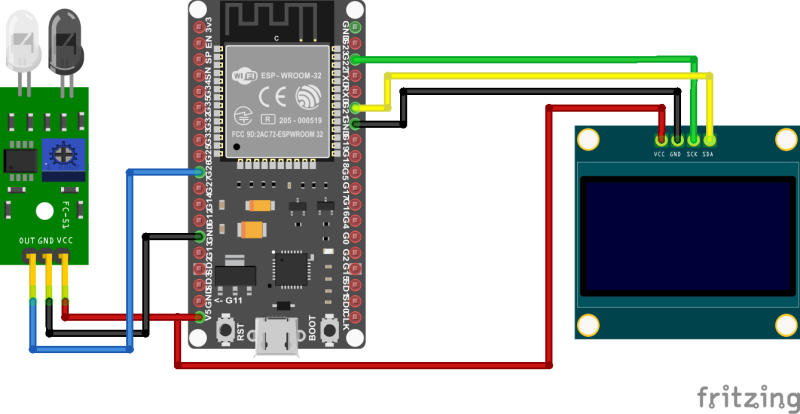 [FC-51 IR sensor module] ESP32에서 적외선 센서를 이용한 마우스 휠 회전수 측정 : 네이버 블로그
