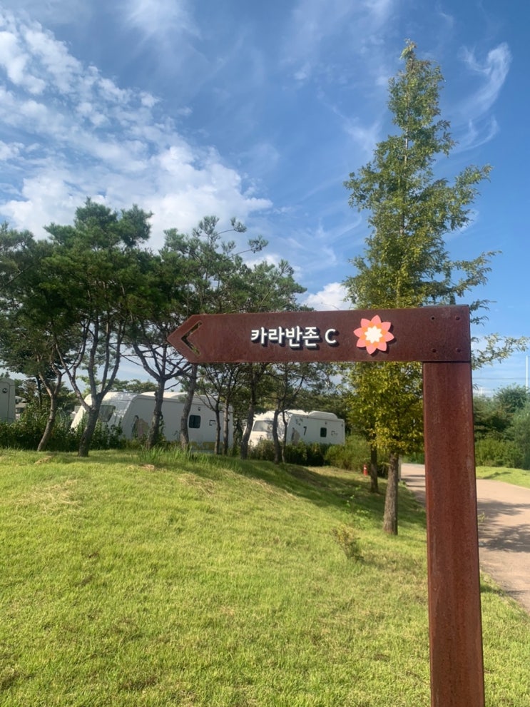 [파주 캠핑장] 낭만있었던 임진각 평화누리 캠핑장 '카라반존C' 이용후기