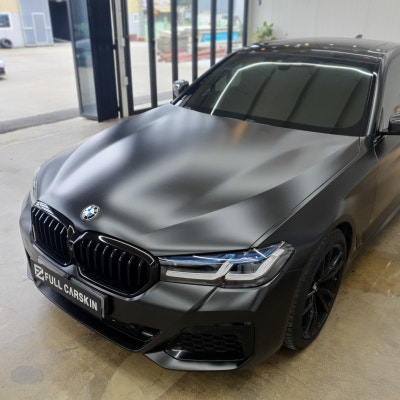 시흥 신현로38번길 / 사틴블랙 전체랩핑 & 루프스킨/ BMW / 5시리즈 (G30)