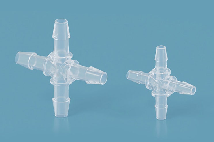  [Fitting] Cross Barbed Connectors 크로스피팅 fitting 바브드 니플형 4way 피팅