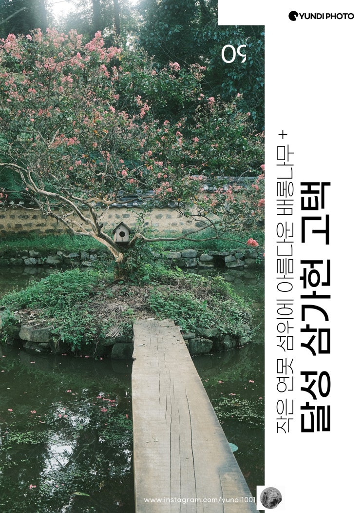 달성 삼가헌 고택 배롱나무 하엽정 연못