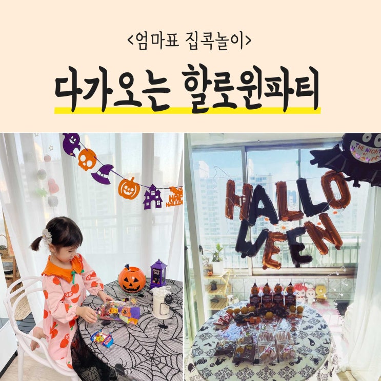  10월 31일은 다이소 할로윈 파티 소품 집꾸미기로 홈파티