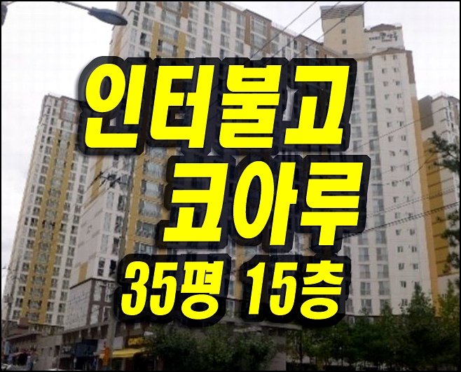  인터불고코아루 망정동 영천아파트매매 경매