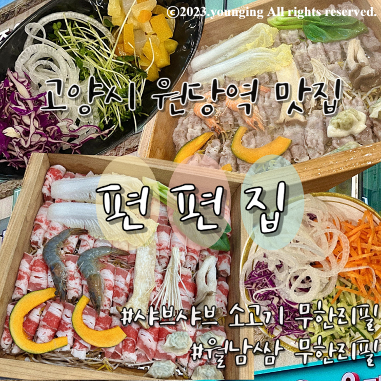  고양시 원당역 맛집 월남쌈 샤브샤브 무한리필 편편집