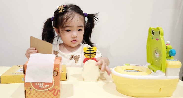 3살 배변훈련 장난감 응가습관 콩콩이 호비 변기