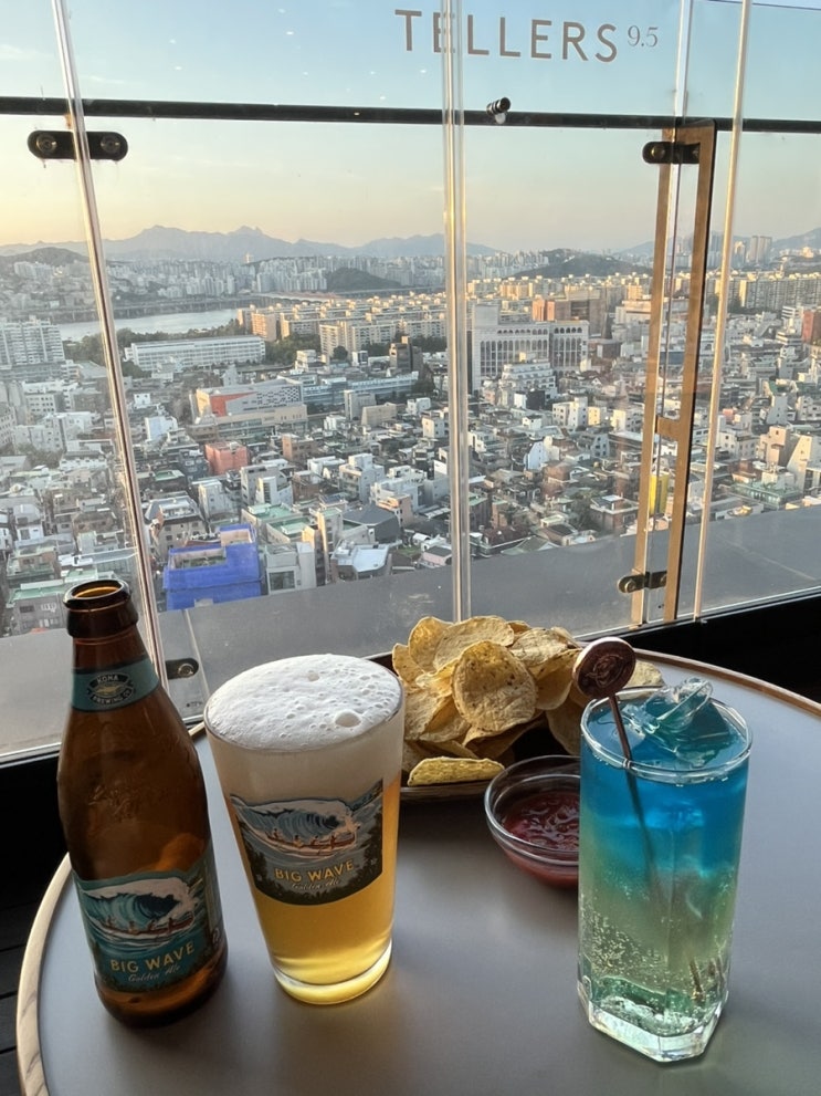  신사역 야경이 예쁜 루프탑카페 텔러스9.5