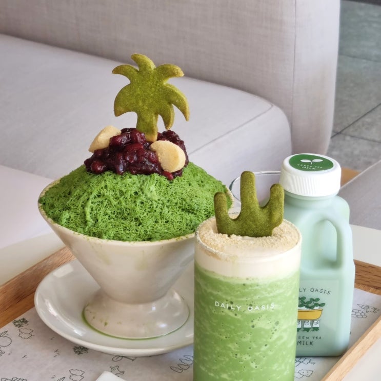  대구 삼덕동카페 <데일리 오아시스> 말차빙수 맛집 추천!