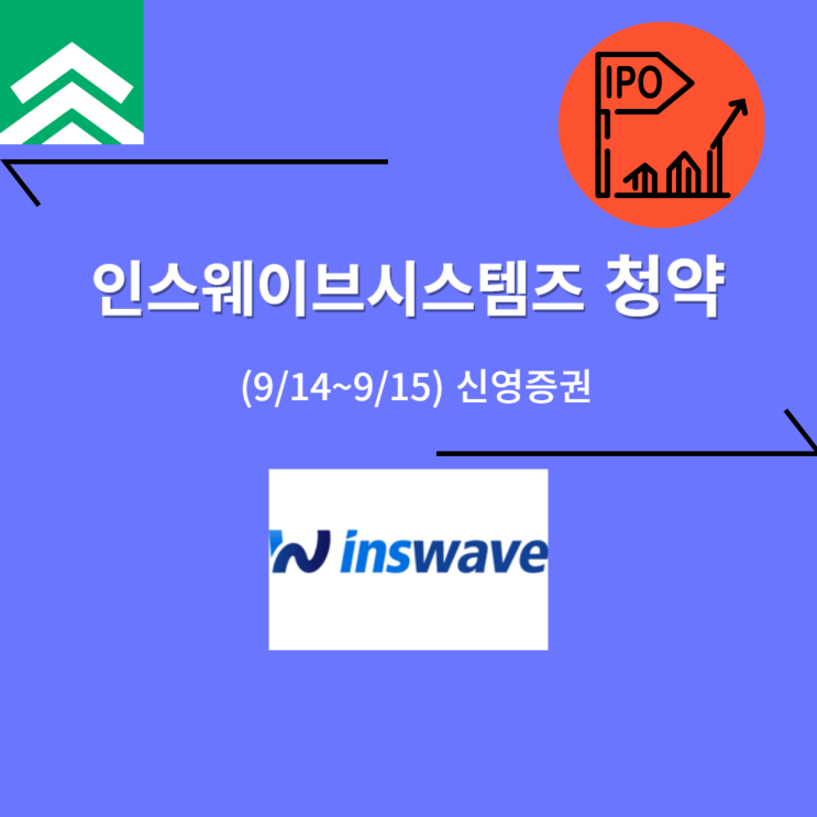  인스웨이브시스템즈 공모주 청약 (9/15, 신영증권)