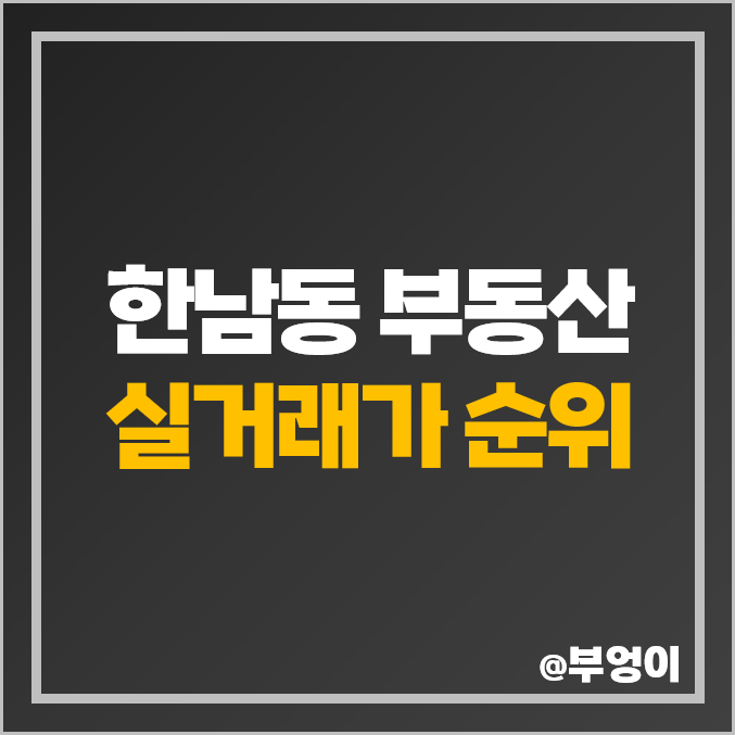 한남동 아파트 단독주택 고급 빌라 매매 가격 한남더힐 제일 비싼 시세