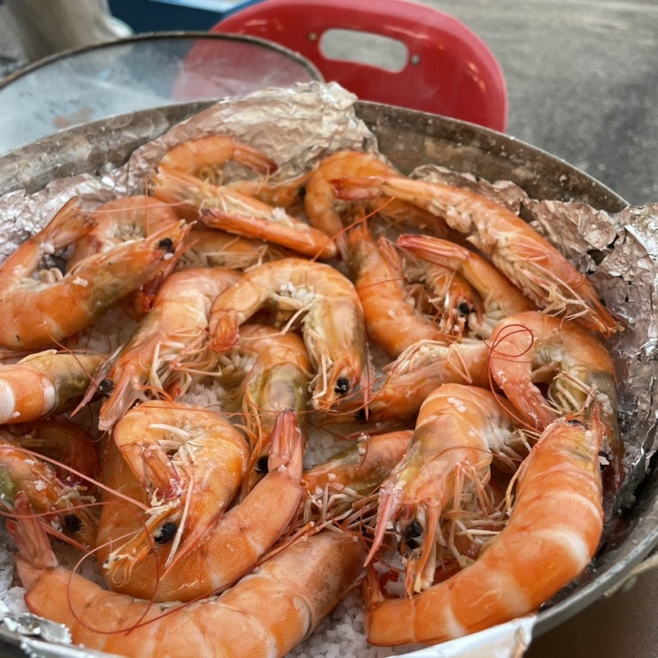  강화도 오션뷰 새우구이 대하맛집 만흥호!