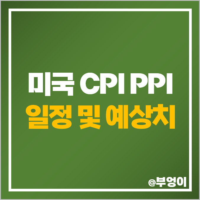 미국 9월 CPI 발표 시간 8월 PPI 일정 전망 소비자 물가지수 예상치 미국 9월 CPI 발표 시간 8월 PPI 일정 전망 소비자 물가지수 예상치