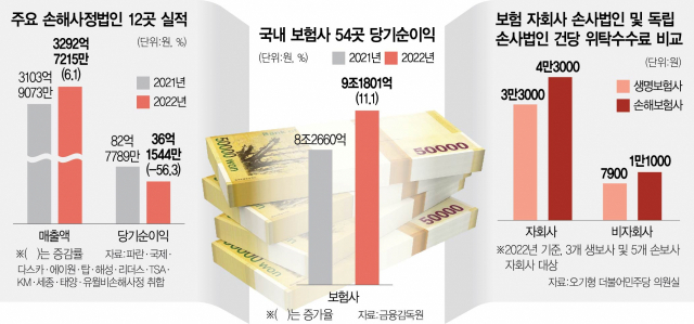 대형 손해사정법인 12곳 순익 반토막…경영난에 인력이탈까지 첩첩산중 대형 손해사정법인 12곳 순익 반토막…경영난에 인력이탈까지 첩첩산중