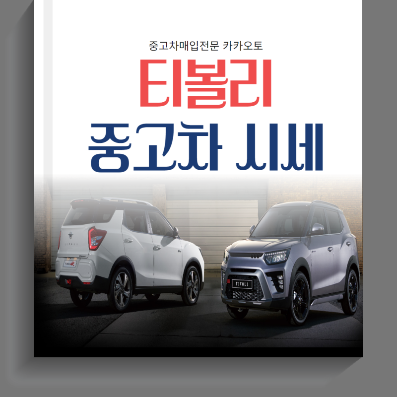 티볼리 중고차 시세 가격 정확히 확인하기