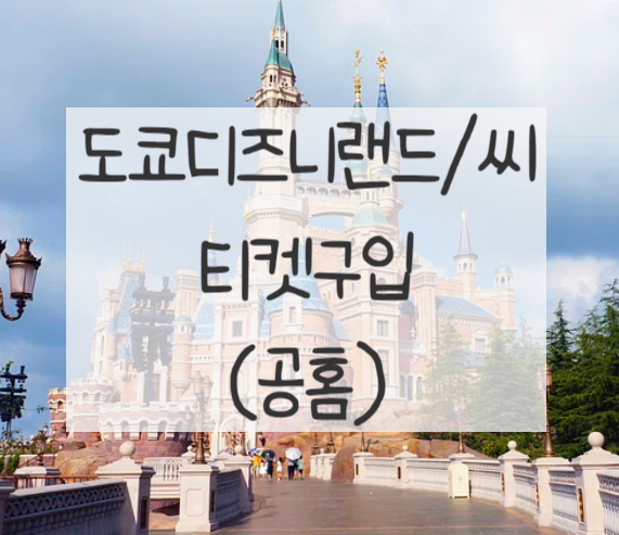  도쿄 디즈니랜드 티켓 구매 (공식홈페이지)