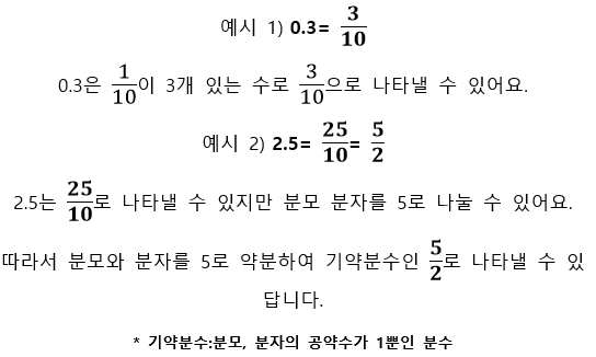 초등 수학개념 분수를 소수로! 소수를 분수로! 나타내는 방법 : 네이버 블로그