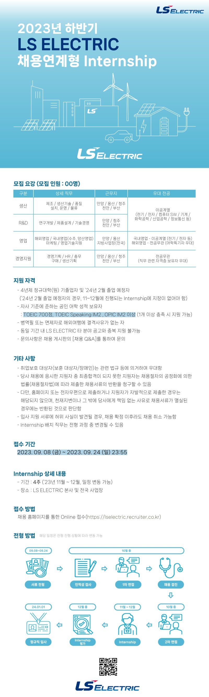 기업공부] 2023 하반기 LS ELECTRIC 채용 (09.08 ~ 09.24) : 네이버 블로그