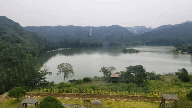  충북 옥천 부소담악 절경을 바라보며 마시는 커피 : 아뜰리에