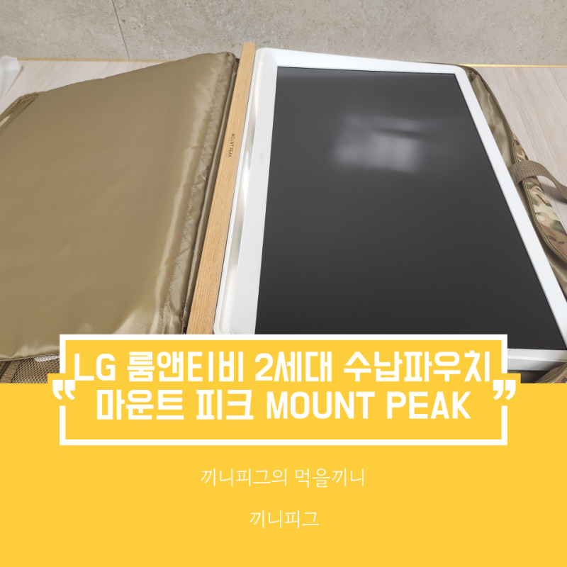 마운트피크 LG 룸앤티비 2세대 가방 수납 파우치: 룸앤티비를 안전하게 보관하기