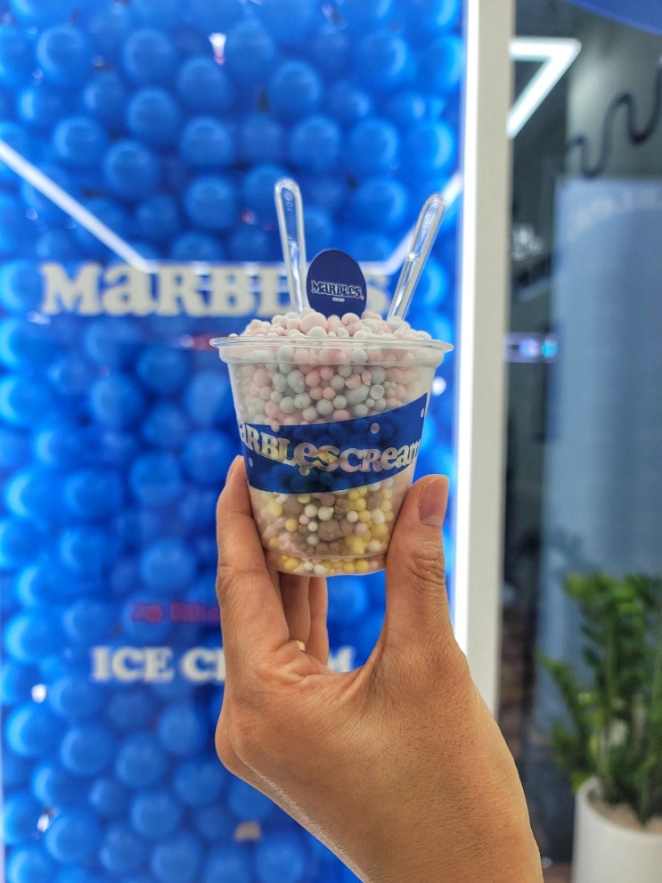 구미 산동 후식 맛집 구슬아이스크림은 마블스크림 Marbles