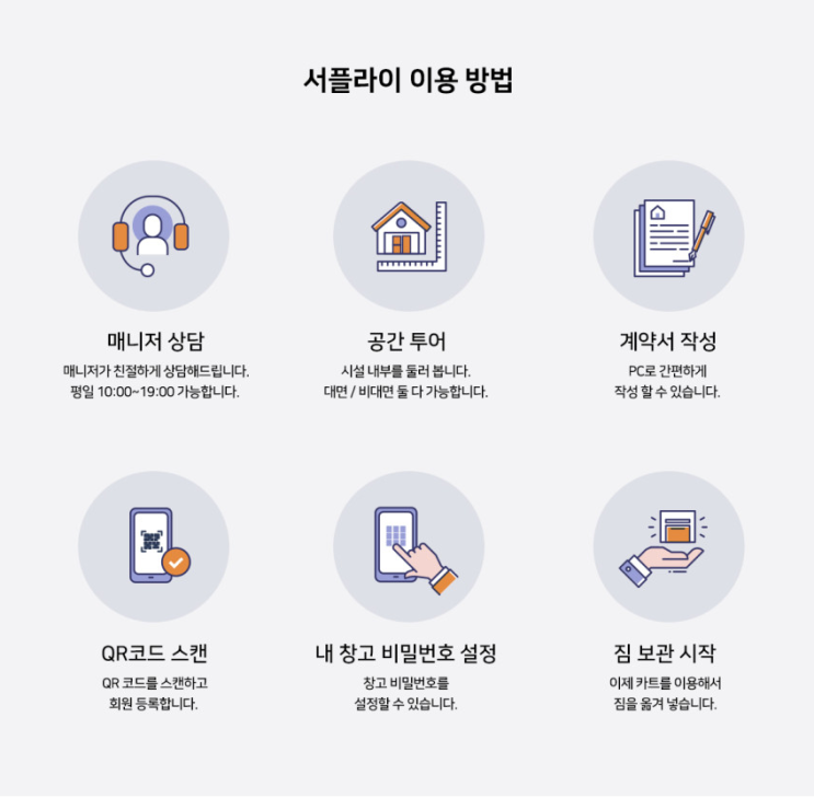  서플라이 공유창고 이용시간 및 이용안내