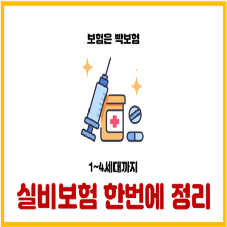  한 페이지에 정리된 실비보험 요약집