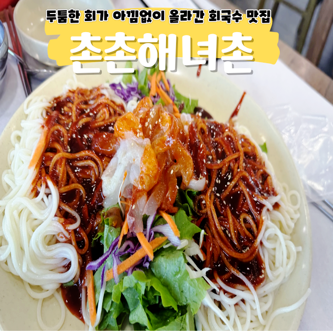 제주 구좌 촌촌해녀촌 코 박고 먹게 되는 회국수 맛집 제주 구좌 촌촌해녀촌 코 박고 먹게 되는 회국수 맛집