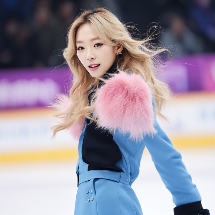  소녀시대 태연: K-POP의 여왕, 다재다능한 아티스트 - AI가 그린 이미지