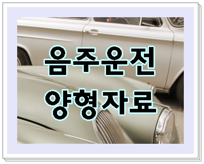  남양주 음주운전 반성문 탄원서 등 양형자료 미리 준비해야