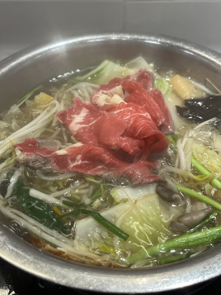  목동 현대백화점 맛집 "샤브테이블", 깔끔하게 먹는 1인 샤브샤브