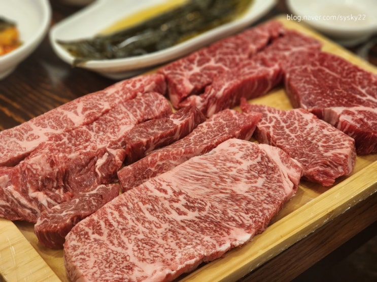  육즙가득 마블링이 예술인 일산 소고기 맛집 고기는 한우다