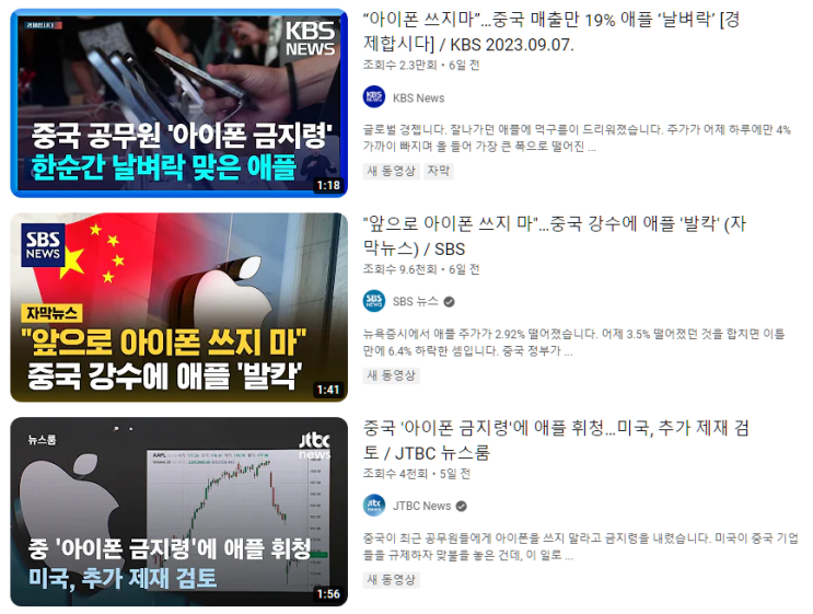  중국이 아이폰 금지령을 내린 이유.