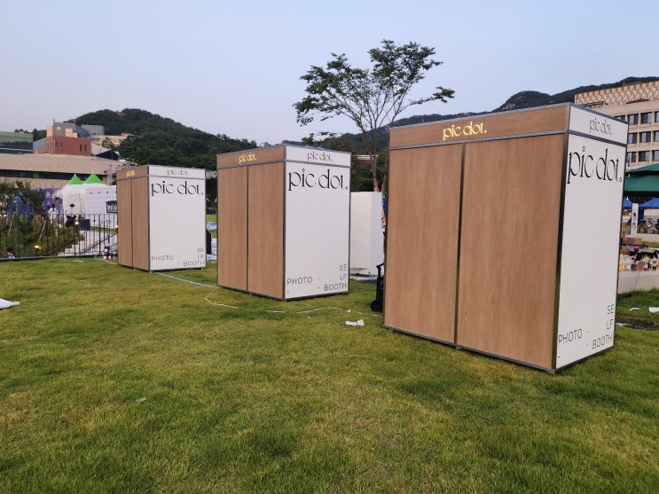  야외행사 구조물 이동형 금속 포토부스 제작/시공