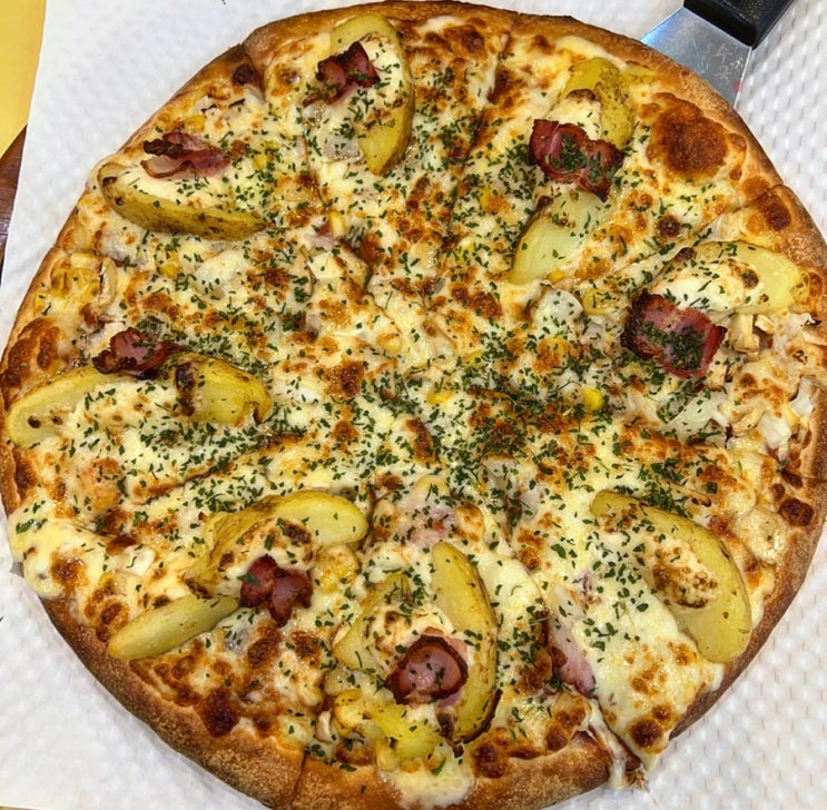  수원 세류동 피자스쿨, 포테이토피자+스파게티 존맛조합 후기