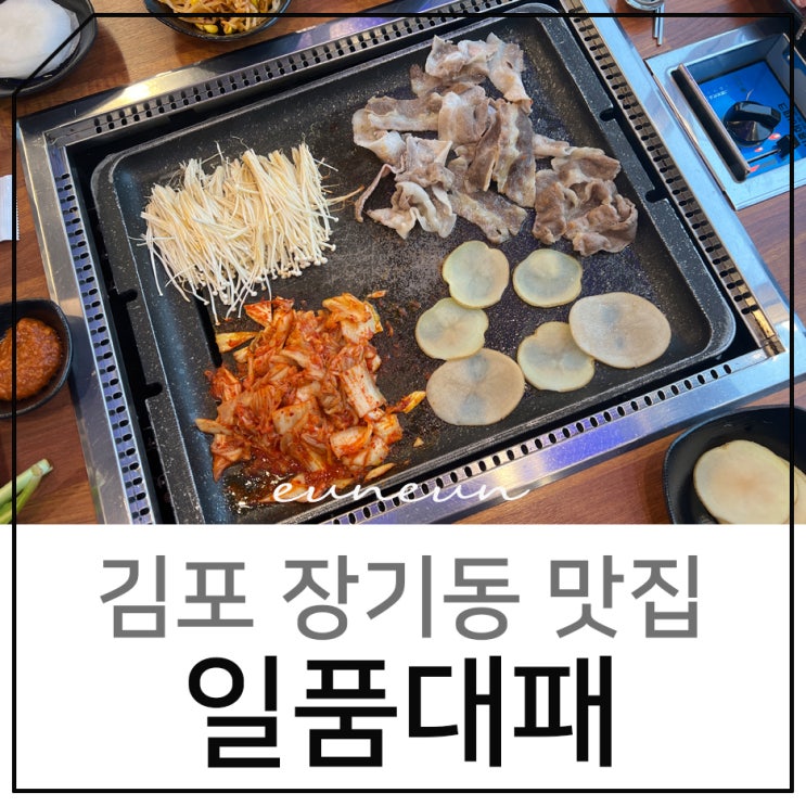 김포 장기동 맛집 대패삼겹살이 맛있었던 일품대패