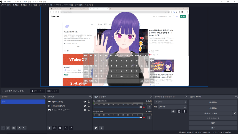 [버튜버 가이드 2] 키보드 및 마우스 오버레이를 활용한 게임 방송 팁! (AvaKit, OBS Studio, NohBoard ...