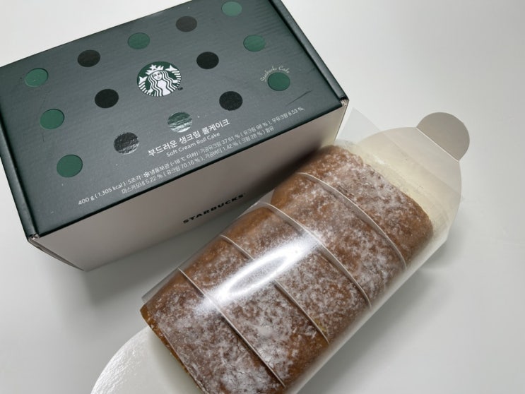  카톡선물 스타벅스 부드러운 생크림 롤케이크 후기