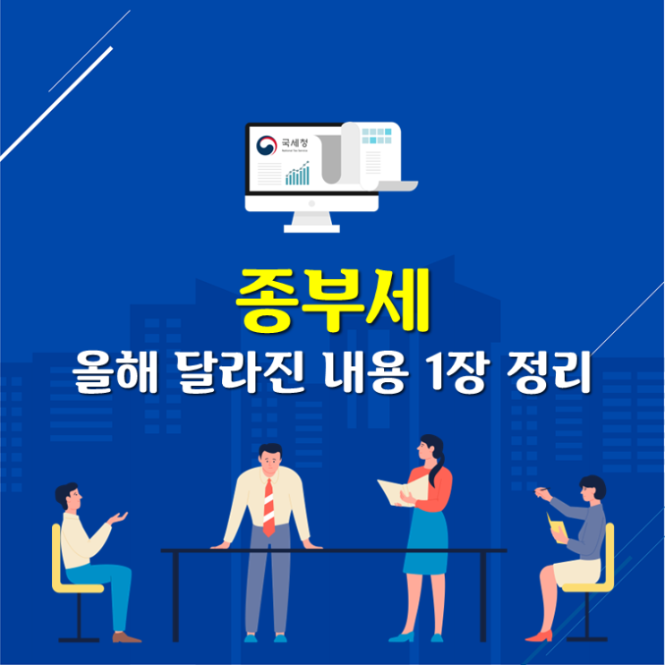  종부세, 올해 달라진 내용 1장 정리