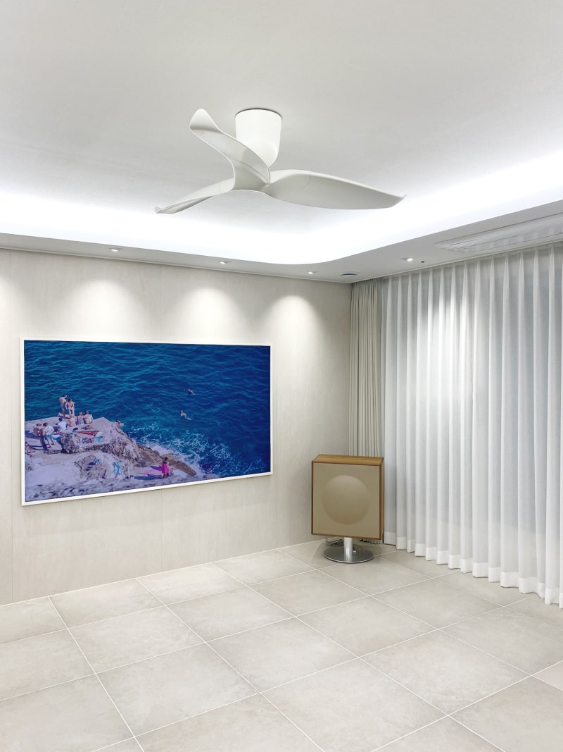 거실 천장 실링팬 효과 설치비용 단점, 에어라트론 루씨에어 에어블로우 : 네이버 블로그