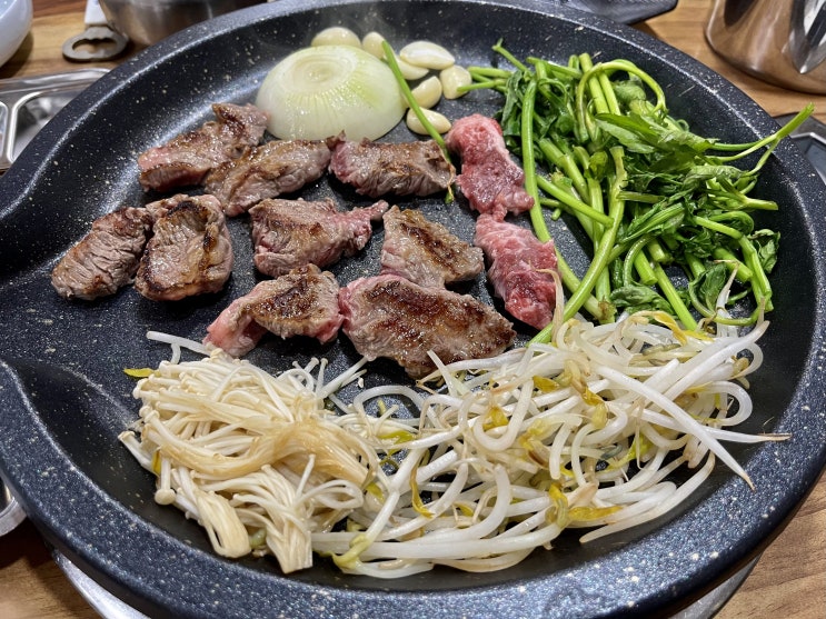 청주 산남동 고깃집 '황금갈비살'에서 소갈빗살 먹은 후기 (가성비 추천)