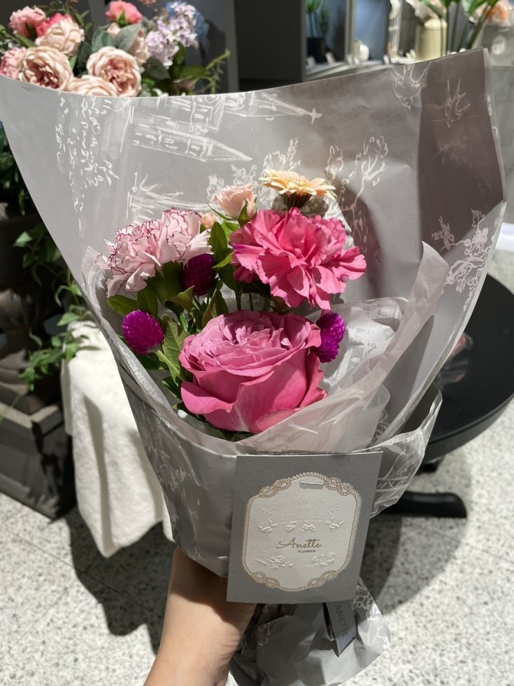  구월동 꽃집 인천 롯데백화점 아네트플라워 꽃다발 예약