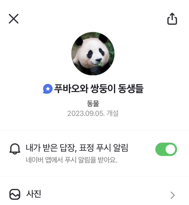  푸바오 오픈톡  | 푸바오 사진 털러 ㄱㄱ